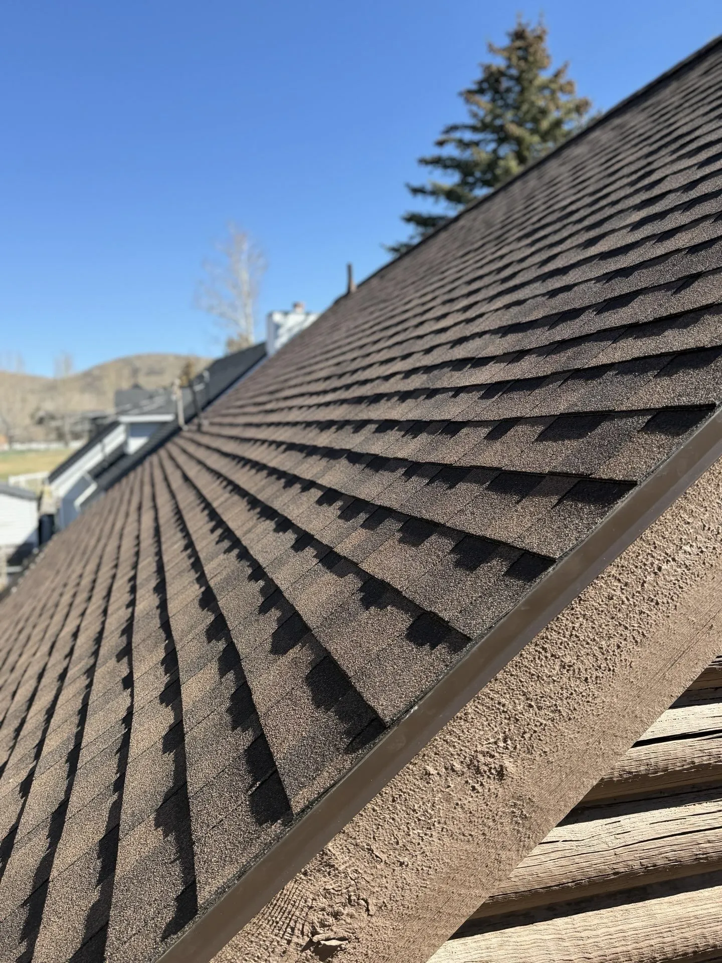 Residential reroof completed by Frame Roofing Utah in Midway, Utah