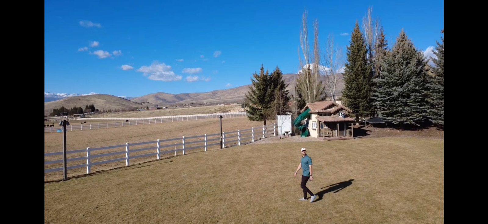Drone shot of completed ranch roof in Heber Valley Utah